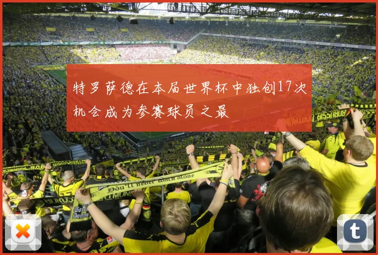 特罗萨德在本届世界杯中独创17次机会成为参赛球员之最